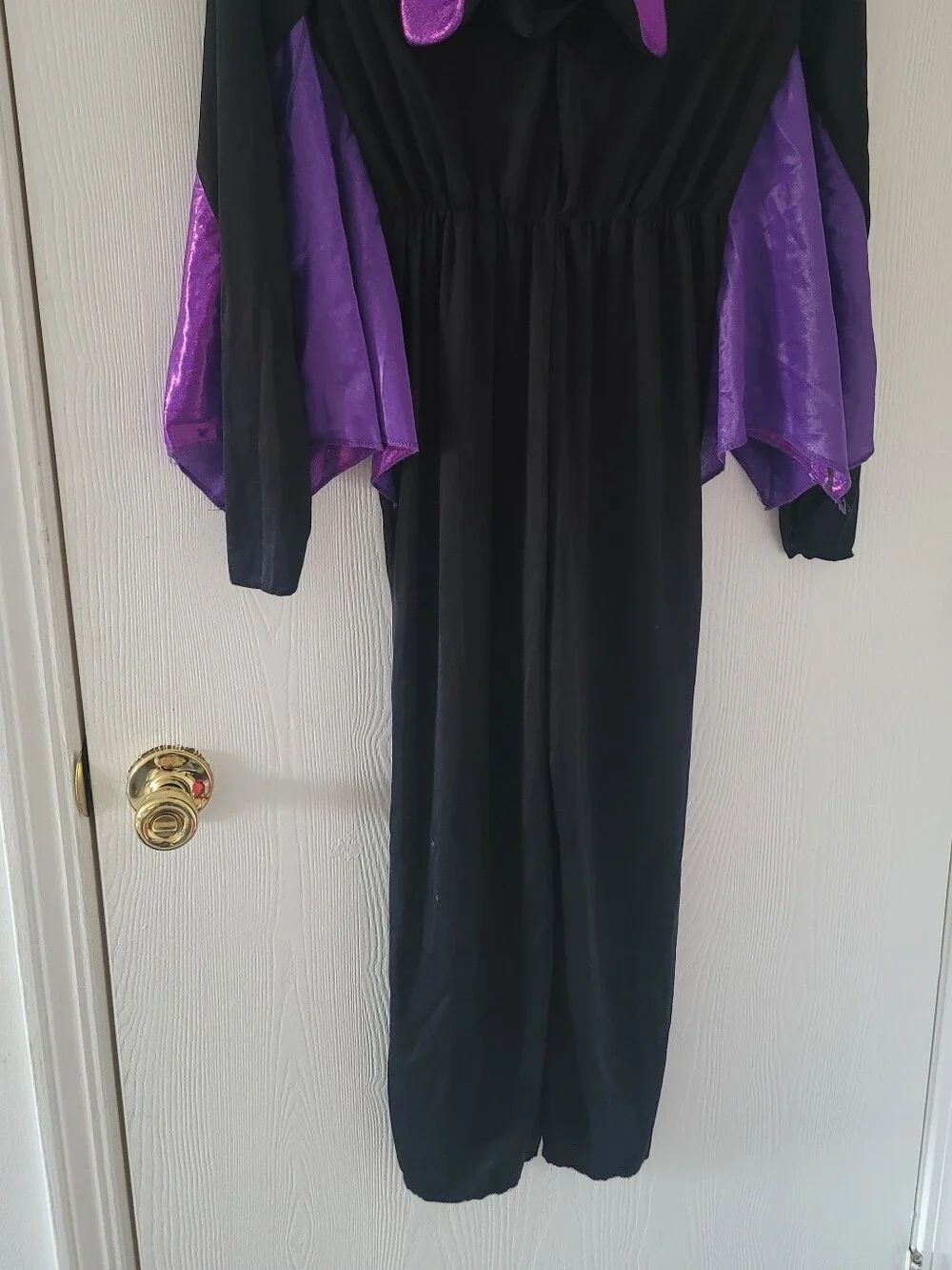 Midnight Bat Kids Halloween Costume Hooded Jumpsuit with Wings 10-12 Large L New